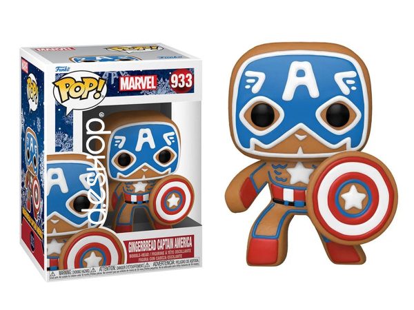 Gingerbread Captain America Marvel Funko Pop!